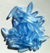 50 5x16mm Matte Transparent Light Sapphire Dagger Beads